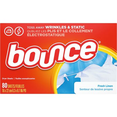 BOUNCE FBRC ENHNSR SHEET FL 80.000EA