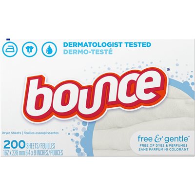 BOUNCE SHEETS FREE & GNTL 200.000EA