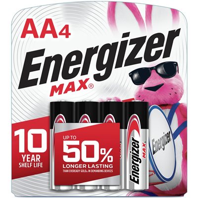 ENERGIZER MAX AA-4 CARD 4.000EA