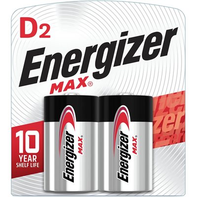 ENERGIZER MAX D-2 CARD 2.000EA