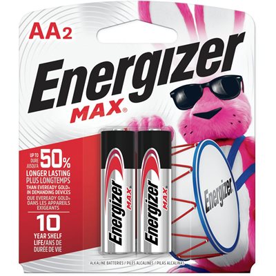 ENERGIZER MAX AA2 BATTERY 2.000EA