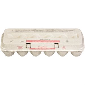 GRADE A EGGS LARGE WHITE, C24 12.000EA