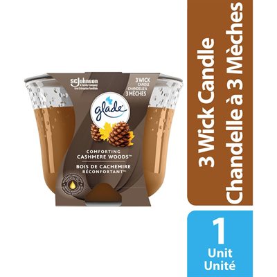 GLADE LG JAR CANDLE CSHMR WDS 1.000EA