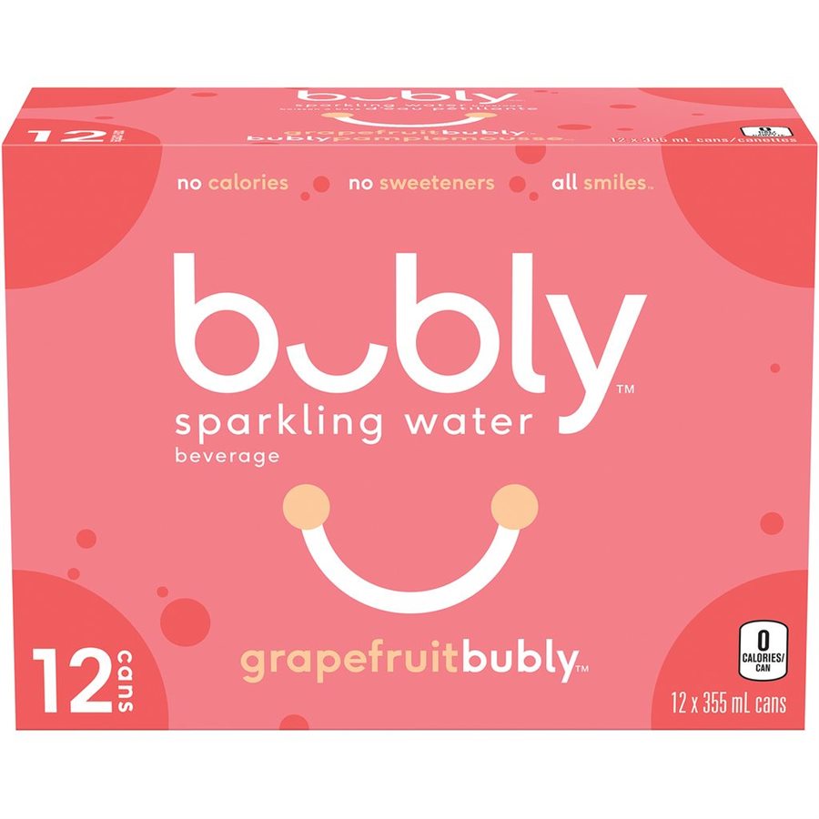 BUBLY SPARKLING WTR GRAPEFRUIT 355ML