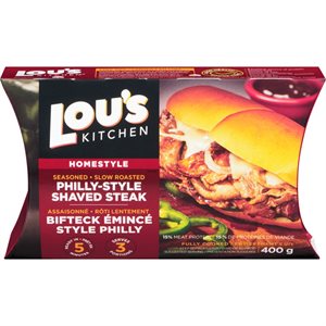 LOUS PHILLY-STYLE SHAVED STEAK 400.000G
